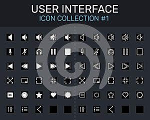 Set of Icon collection User interface icons for mobile and web development vector