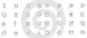 set of icon for UI website and social media kits