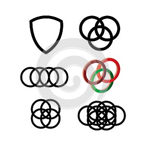 set of icons