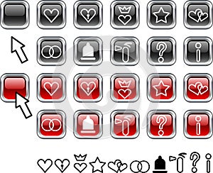 Set of icons.