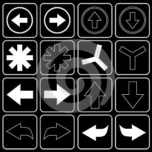 Set of icons (arrow)