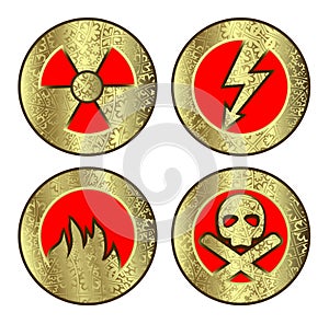 Set of icons (danger)