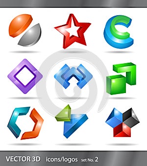 Set of icons or logos