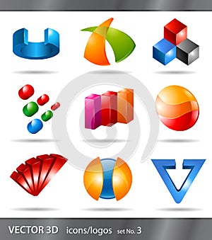 Set of icons or logos