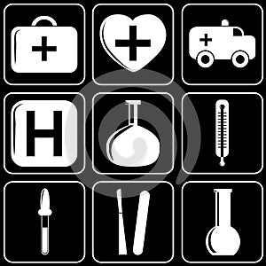 Set of icons (medicine)