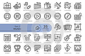 set icons music 02