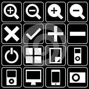 Set of icons (music, player)