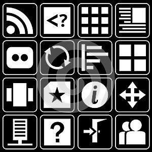 Set of icons (office, work)