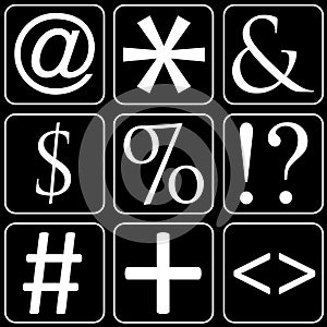 Set of icons (signs, symbols)