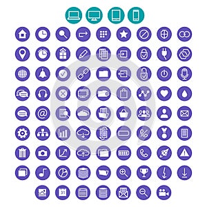 Set of icons for ui user interface mobile devices