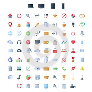Set of icons for ui user interface mobile devices