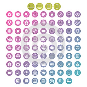 Set of icons for ui user interface mobile devices