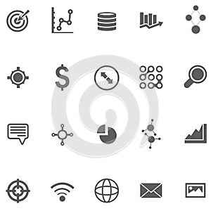 Set of icons for web and user interface design