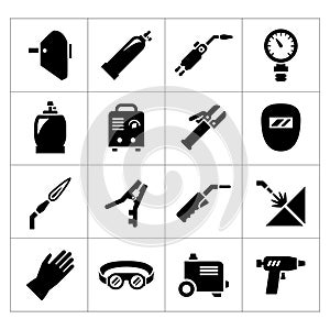 Set icons of welding