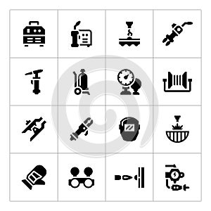 Set icons of welding