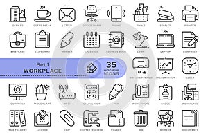 set icons workplace 01