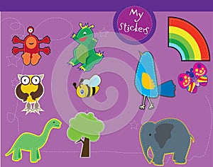 A set of illustrations for kids