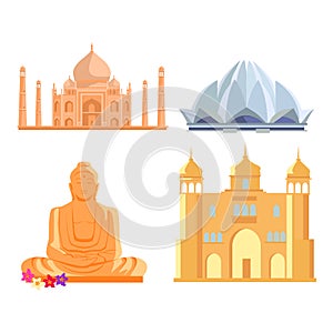 Set Indian Architectural Landmarks