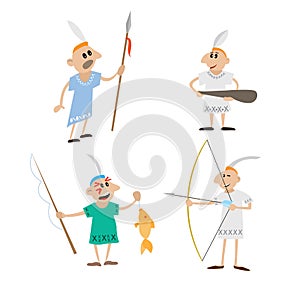 Set Indians illustration