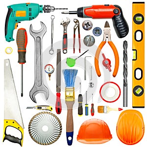Set of industrial tools