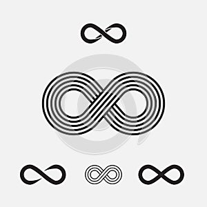 Set of infinity symbols