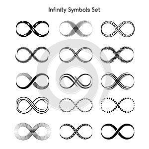 Set of infinity symbols