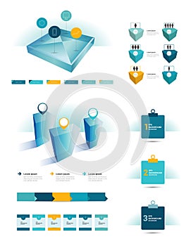 Set of infographic elements.