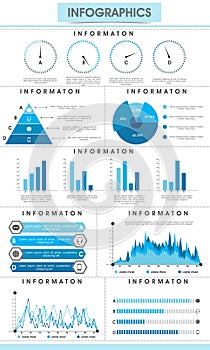 Set of infographic elements for your business reports.