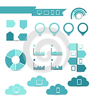 Set of infographic elements for your documents and