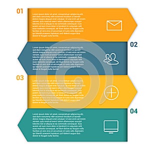 Set of infographic template layouts. Flow chart