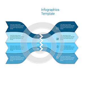 Set of infographic template layouts. Flow chart