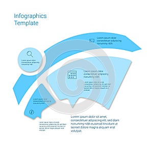 Set of infographic template layouts. Flow chart