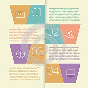 Set of infographic template layouts. Flow chart