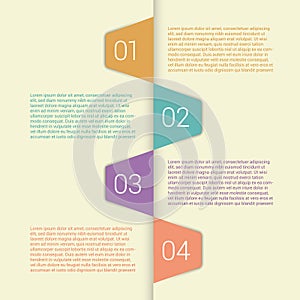 Set of infographic template layouts. Flow chart