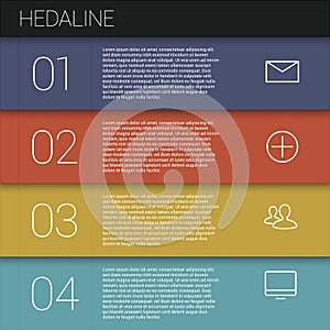 Set of infographic template layouts. Flow chart