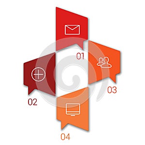 Set of infographic template layouts. Flow chart