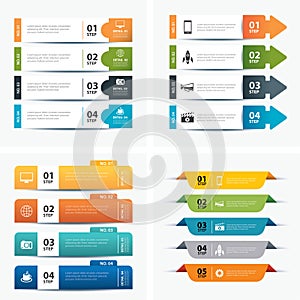 Set of infographic templates