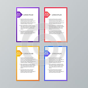 Set of infographic templates