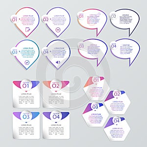 Set of infographic templates