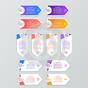 Set of infographic templates