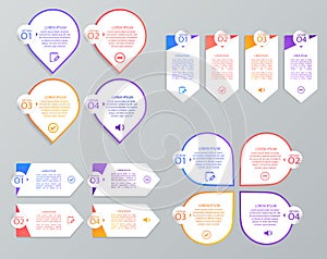 Set of infographic templates