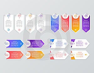 Set of infographic templates