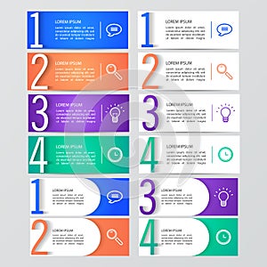 Set of infographic templates