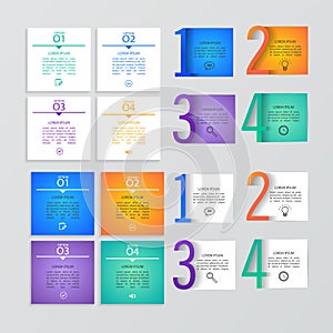 Set of infographic templates