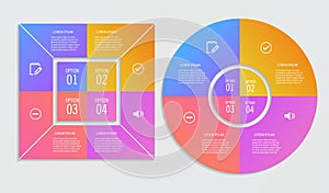 Set of infographic templates