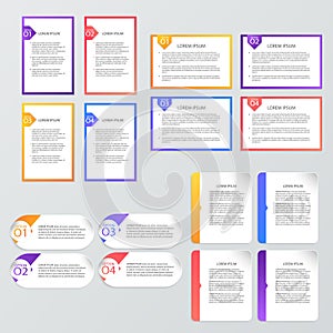 Set of infographic templates