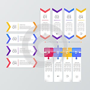 Set of infographic templates