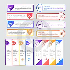Set of infographic templates