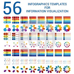 Set infographic templates for Informations Visualization