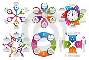 Set of infographics. Design elements. Infographics for business presentations or information banner